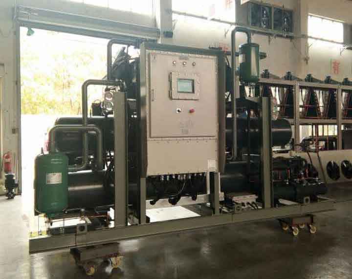 水冷螺桿低溫復(fù)疊式制冷機組